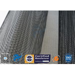 PTFE Coated Fiberglass Mesh Fabric 4X4MM 580GSM Black Conveyor Belt Roll