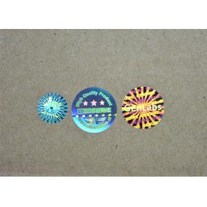 Aluminium Foil State Hologram Stickers , Anti - Counterfeit Holographic Foil