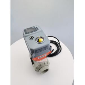 1.6MPa PPH UPVC Electric Actuated Ball Valve Wear Resistance mini motor valve