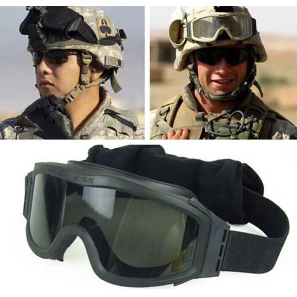 Full Face Tactical Military Goggles TPU Windproof Reticular Construction Breathable