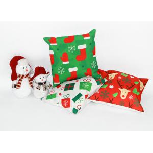 Christmas Pattern Printed Office Canvas Pillowcase With Zipper