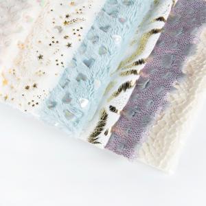 100% Polyester Sparkling Sequin Stick PV Velvet Plush Fabric Shiny Gold Foil 58