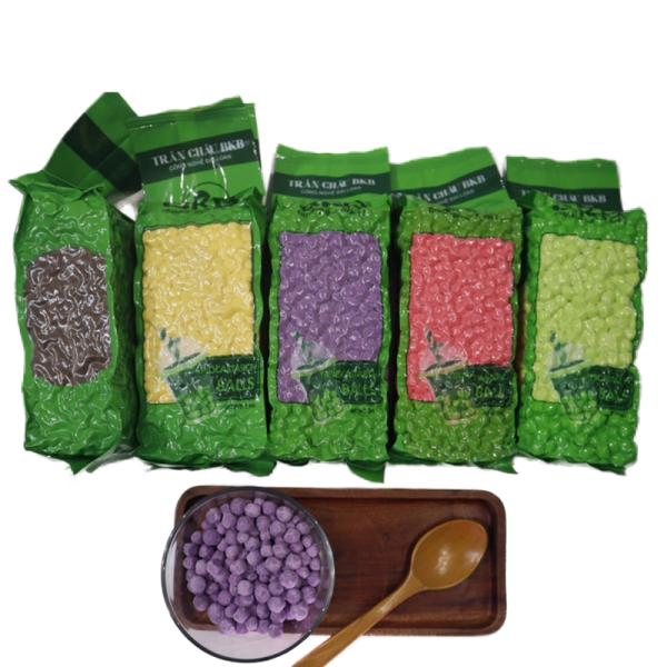 Buy Chewy Organic Tapioca Pearls For Bubble Tea Round Pattern Halal Certified With Fruit Flavor at wholesale prices