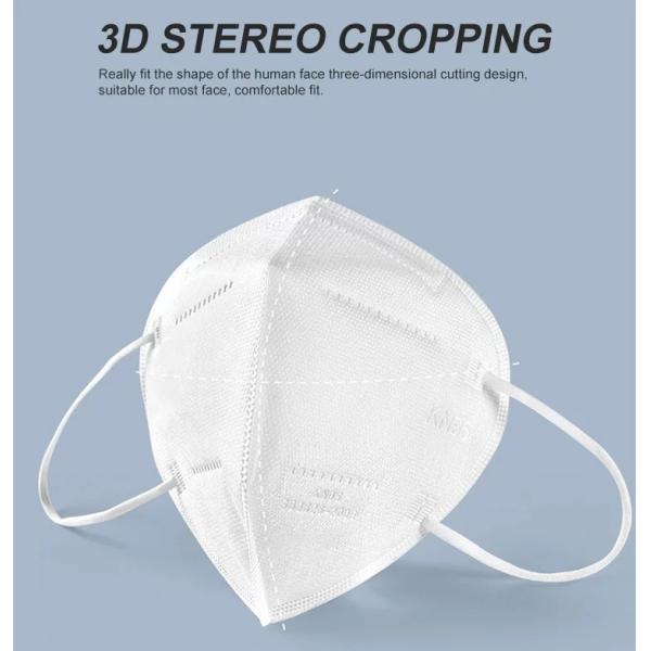 Three Dimensional Shape KN95 Disposable Protective Face For Anti Virus / Bacteria