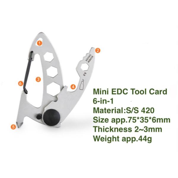 74*35*6MM Precision Sandblasting 420 Stainless Steel Mini Multi-Purpose EDC Tool Card Silver Metal Bottle Opener