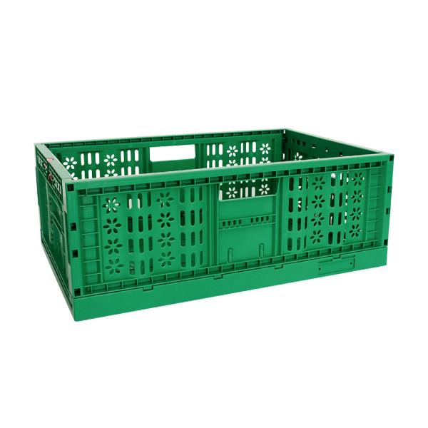 Certified Tourtop Vented Stackable Fruit Crate Storage Solution for Fruits and