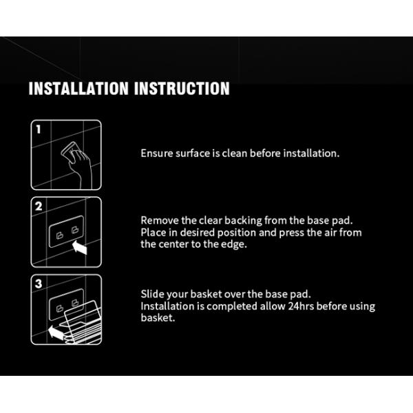 10kg Loading Bathroom Shower Caddies SS201 Wall Bath Accessories Chrome Holder