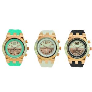 Silicone watch, silicone material, fashion design, japanese movement, 3atm water