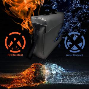 Water Resistant Fireproof Bag , Extra Large Fire Safe Document Bag