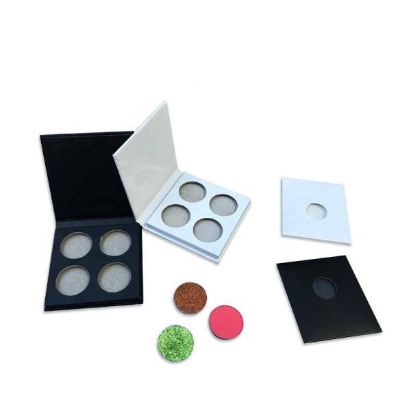 Buy Square Cardboard 4 Wells Cosmetic Eyeshadow Palette at wholesale prices