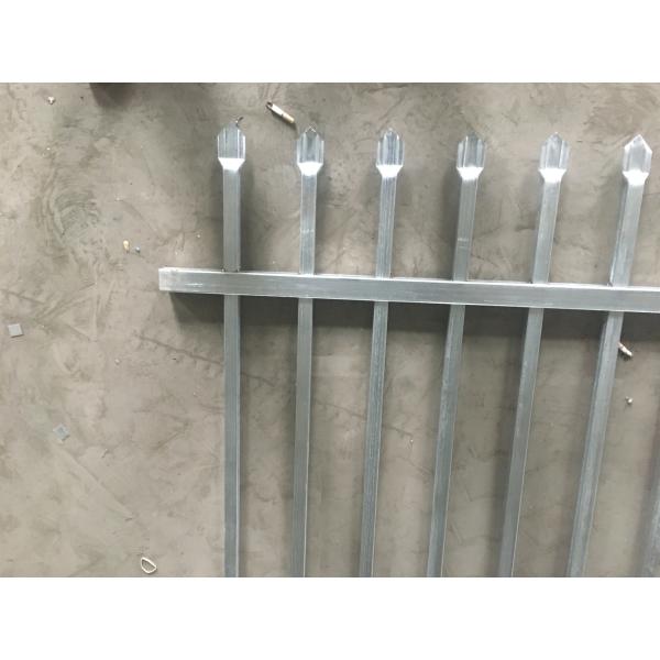 Crimped Spear Garrison Fence 1800mm x 2400mm stain black