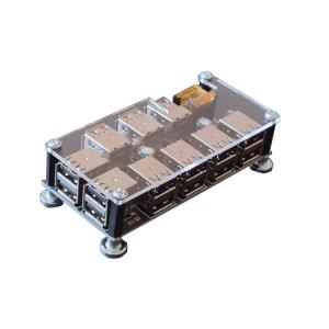 Dual Port USB 3.0 Type A Type-C Female Socket Jack PCB Board Connector For