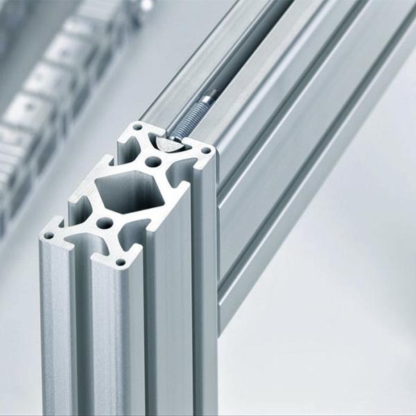 Buy 2560mm 3405mm 4200mm Anodized Aluminum Slotted Rail at wholesale prices