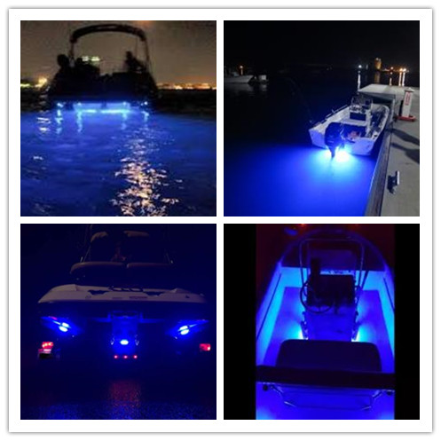 IP68 Boat Transom Mount Light Waterproof LED Lights Underwater Stern/Pontoon/Marine Lights 10-30V