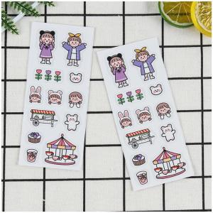 OEM Cute Animal Stickers Self Adhesive PVC Waterproof Sticker