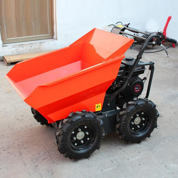 Buy CE Approved 300kg Electric Site Gas Barrow Wheel Motorized Power Mini Dumper EPA Engine at wholesale prices
