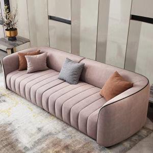Piano Key Hotel Room Sofa Modern Flannelette Sofa