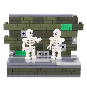 Children gifts medival knight ninja halloween skeleton action figures building