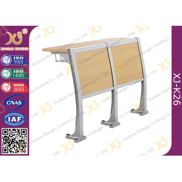 Buy Wooden Material Attached School Desk And Chair Floor Mounted at wholesale prices