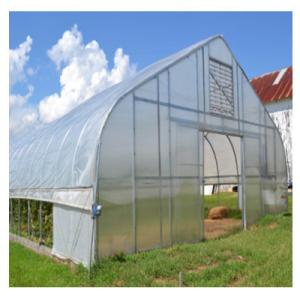 Light Transmittance 90% Tunnel Greenhouse Vegetable Farming With Galvanized