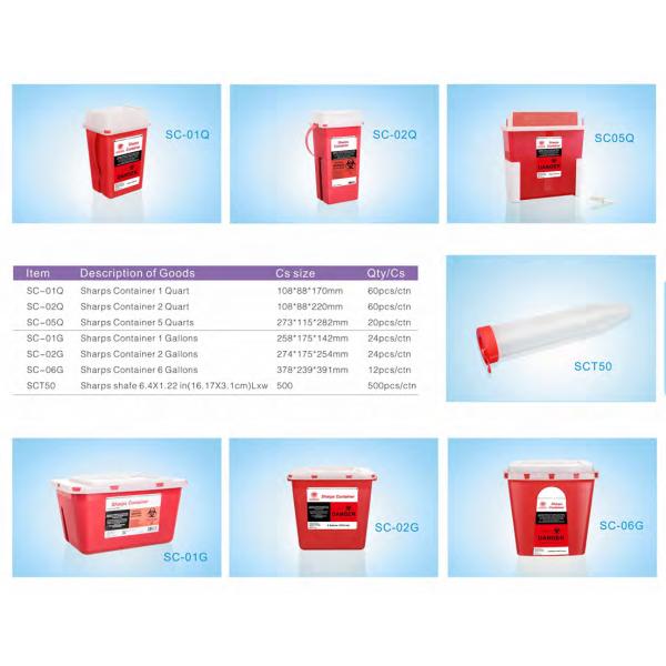 Hospital Safety Injection Syringe Needle Plastic Medical Disposable Sharp Container