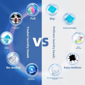 Eco-Friendly Enzyme Laundry Detergent Pods With Floral Scent 8x Cleaning Power