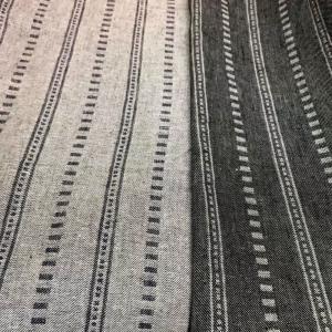 Stonewashed Stripe Linen Fabric 100gsm