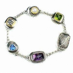 Unisex Gunmetal Color Murano Stainless Steel Jewelry Metal Bangles 72g for Party