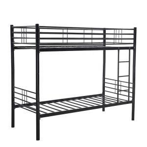Queen Over Double Stackable Army Metal Bunk Bed Frame