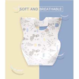 Eco Friendly Waterproof Disposable Baby Bib PE Film Material