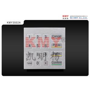 Panel Mounting 4x4 Metal Numeric Keypad USB PS2 Interface