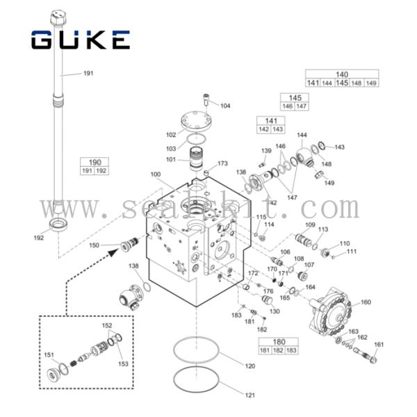 Atlas Copoc Epiroc Hydraulic Hammer Repair Seal Kit HB4100 3363121222