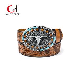 Quality Men'S Needle Buckle Leather Casual Western Belt Street Style for sale