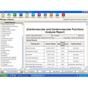 USB Quantum Magnetic Resonance Health Analyzer Computer Aided Testing System
