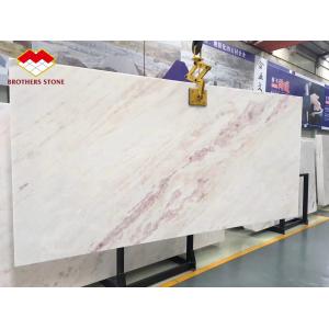 Backlit Pink Vein White Marble Tile Natural Rose Rainbow Onyx