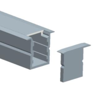 6063 LED Light Aluminium Profile 18 X 15mm Recessed Led Profile