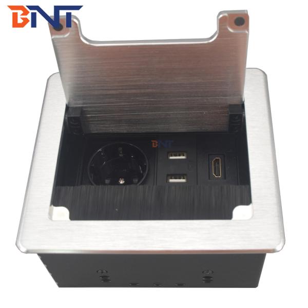 Buy High Quality Office Table Mounted Socket Hidden Socket With Brush Cover at wholesale prices