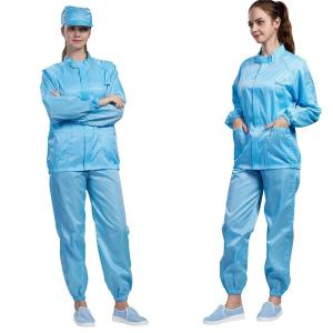 Summer Electronic Anti Static Suit ESD Cleanroom Sterile Lab Coat