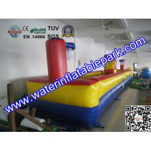 Outdoor Inflatable Interactive Games , Inflatable Sport Back to Back Bungee Run