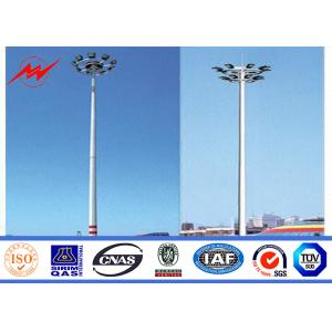 Round Power pole 110KV energy High Mast Pole steel metal Material