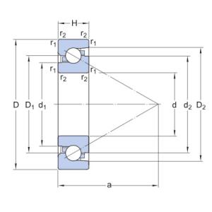 BSD2047CGA Ultra-precision Unidirectional Angular Contact Thrust Ball Bearings