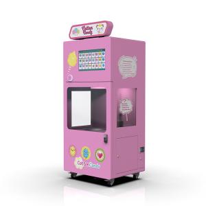 Remote Automatic Cotton Candy Vending Machine 220V With Touch Screen