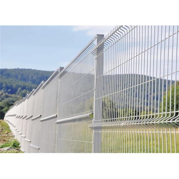 4mm Powder Coated Welded Mesh Fencing & Fence Post Gates For Oil Fields Security