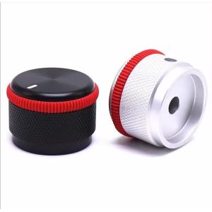 Blue 32x22 6mm Aluminum Solid Amplifier Stereo Volume Potentiometer