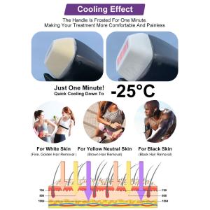 Professional Vertical Double Handle 755 808 1064 3 Wavelength Diode Laser Hair