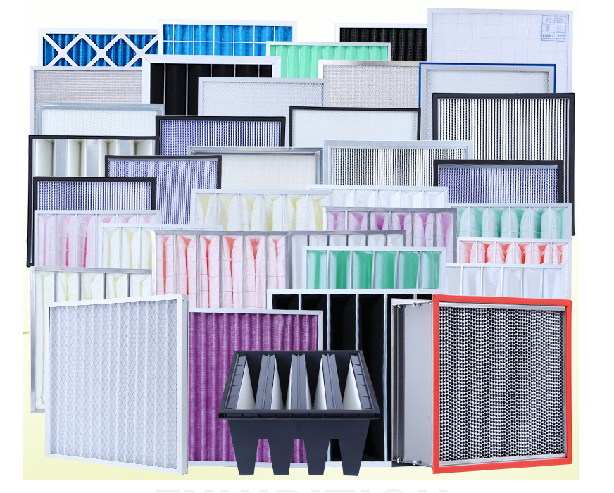 Mini-Pleated HEPA Filter with 69/78/150/220 Thickness 1175x575x69mm Size and ≥ 99.97% Filtration Efficiency