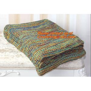 Quality Colourful Knitted Blanket Wholesale China Factory Blanket Spain for sale