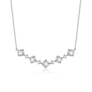 China Simple Design 18k Gold Lab-Grown Diamond Pendant Daily Style Pendant White Diamond jewelry for party on sale