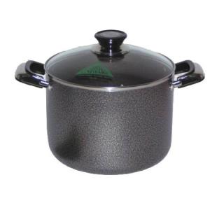 Quality ALUMINIUM PAINTED NON-STICK COVERED STOCK POT for sale