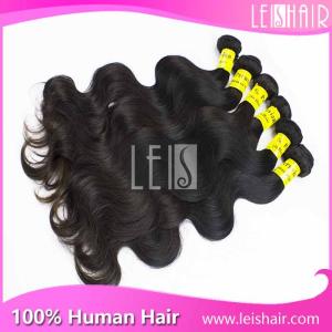 China Grade 5A Body Wave natural color Peruvian Remy Hair Weaving on sale